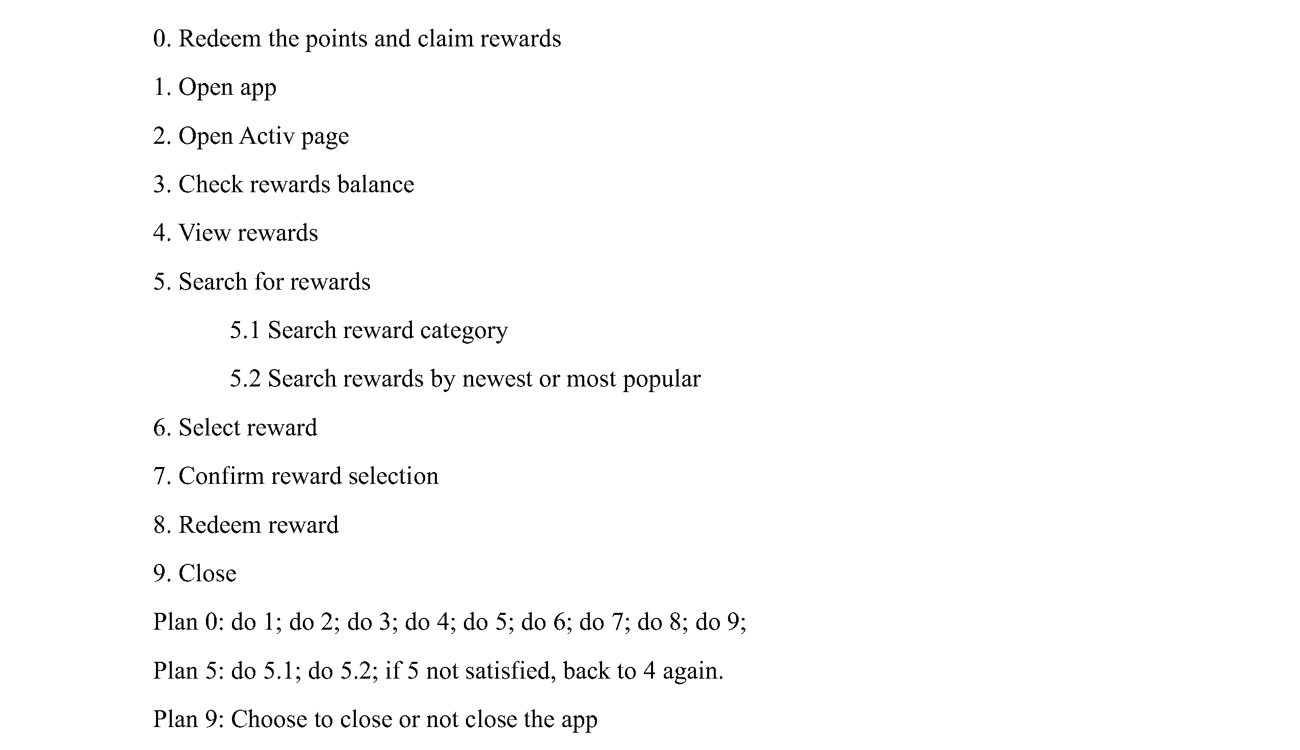 Redeem the points and claim rewards